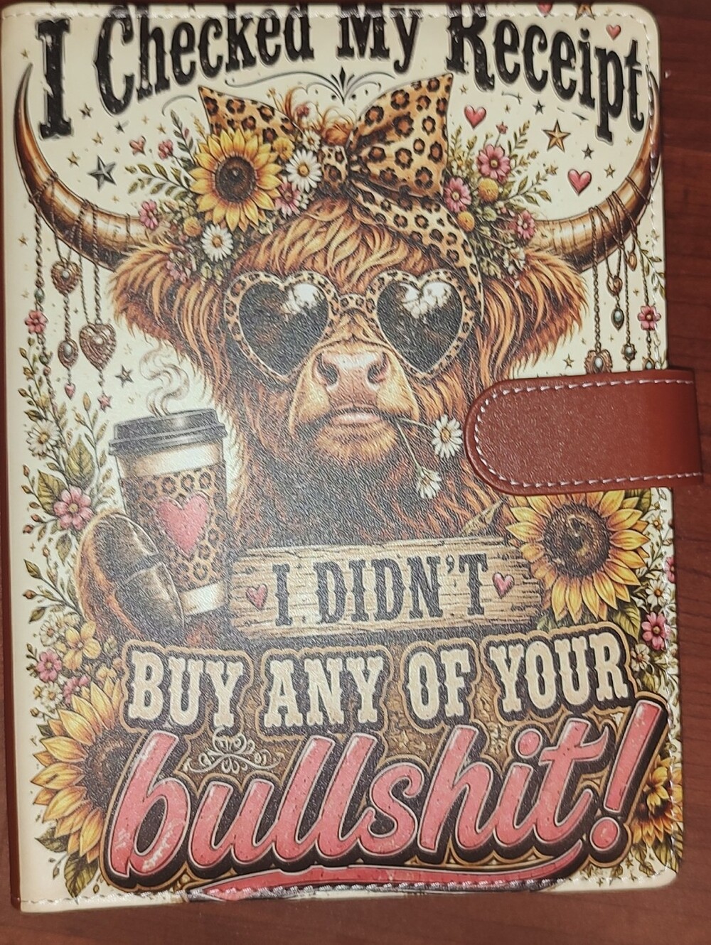 New! A5 I Checked My Receipt.. Binder Notebook With Paper, Divider Set